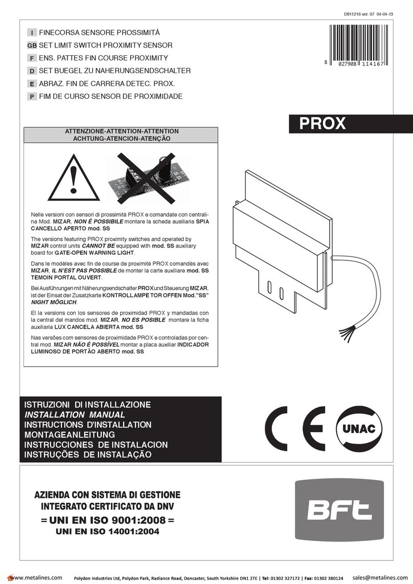 BFT PROX User manual