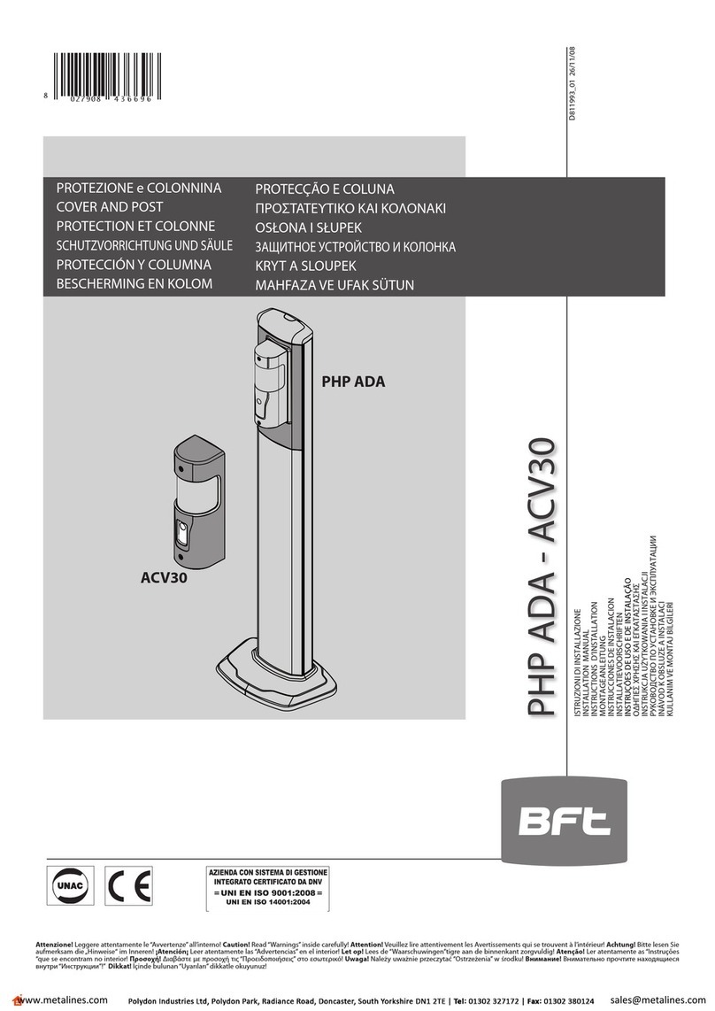BFT PHP ADA installation manual