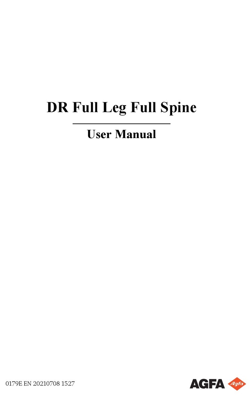 AGFA DR Full Leg Full Spine user manual AGFA DR Full Leg Full Spine user manual