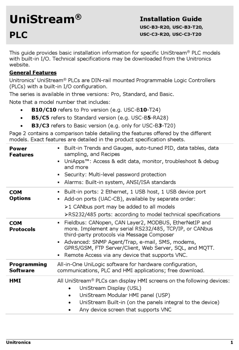 Unitronics UniStream USC-C3-R20 User manual