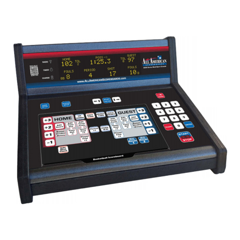 All American Scoreboards 9000 Series manual