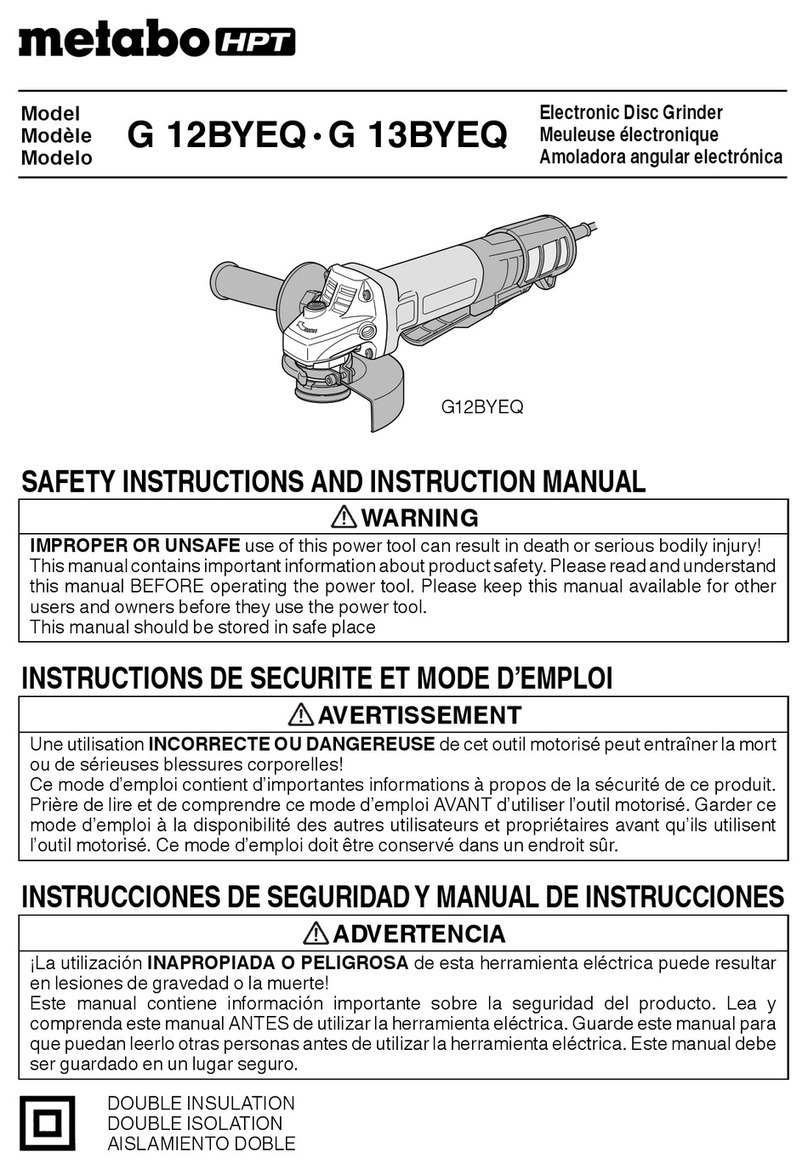 Metabo HPT G12BYEQ Troubleshooting guide
