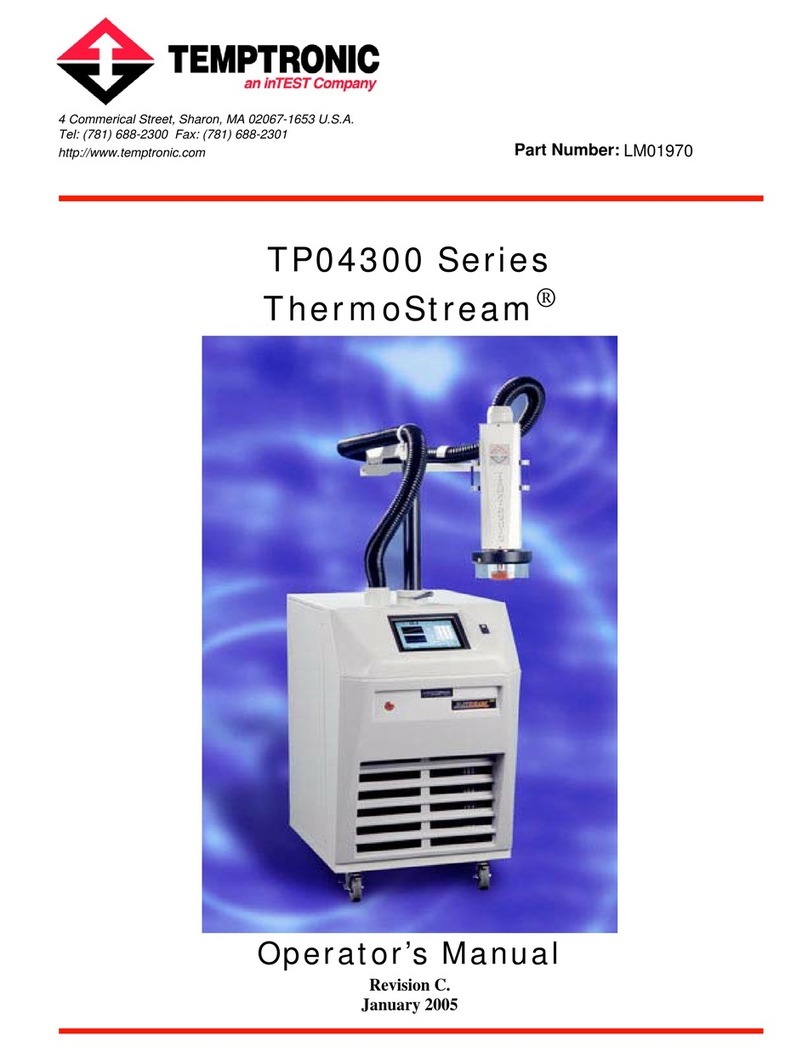 inTest Temptronic ThermoStream TP04300 Series Operator's manual inTest Temptronic ThermoStream TP04300 Series Operator's manual