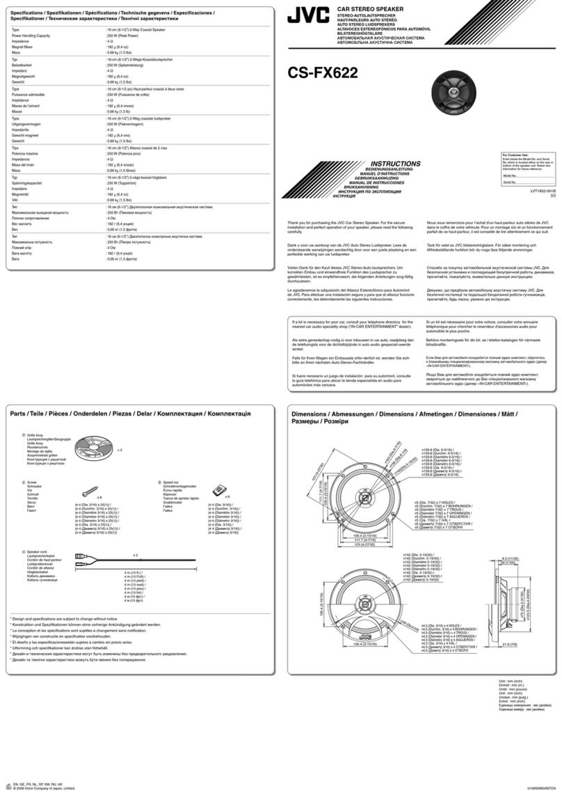 JVC CS-FX622 instructions