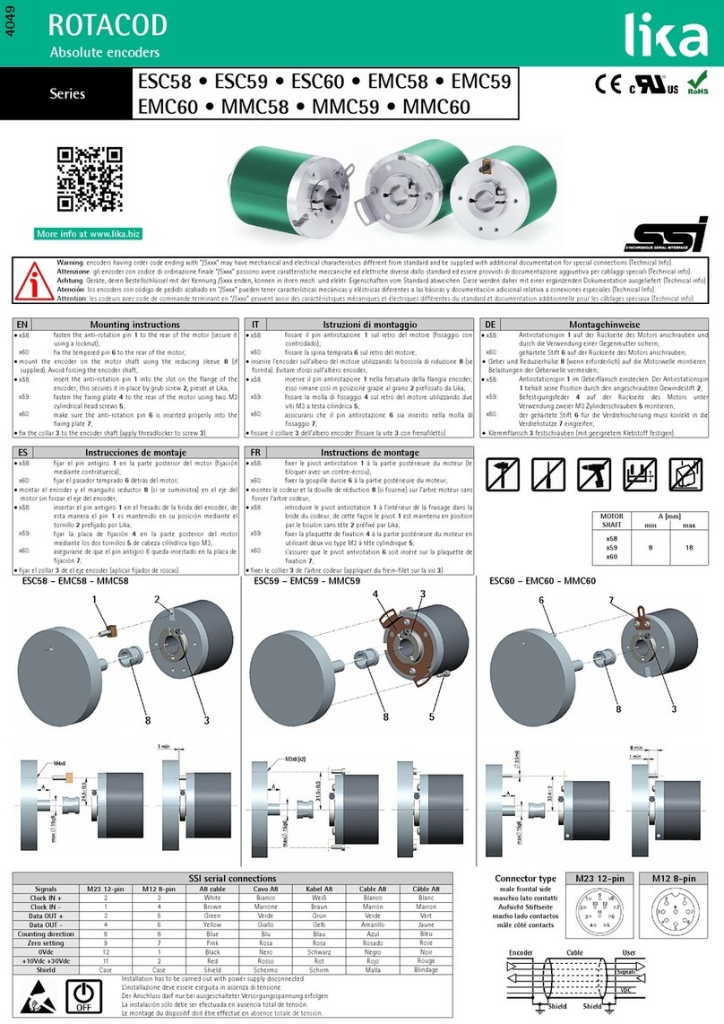 Lika ROTACOD ESC58 User manual