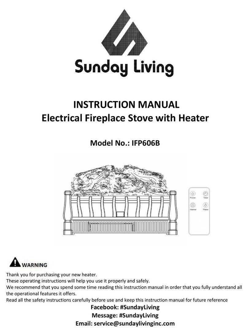 Sunday Living IFP606B instruction manual Sunday Living IFP606B instruction manual