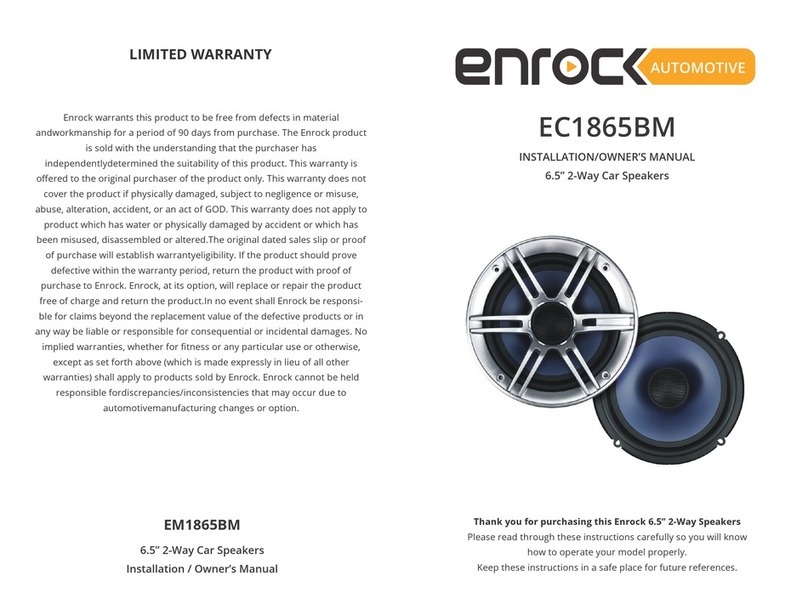Enrock EC1865BM Installation & owner's manual