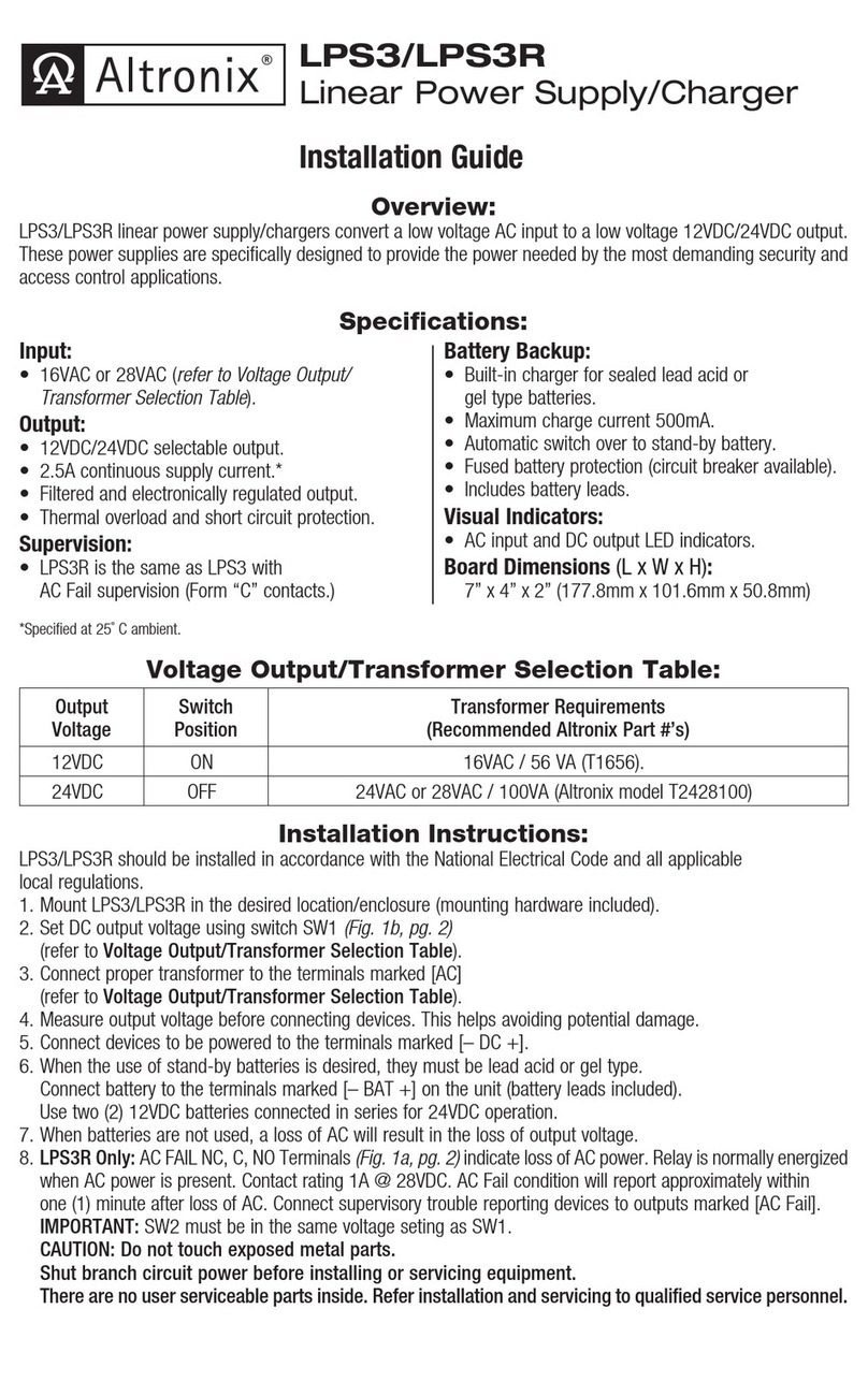 Altronix LPS3R User manual