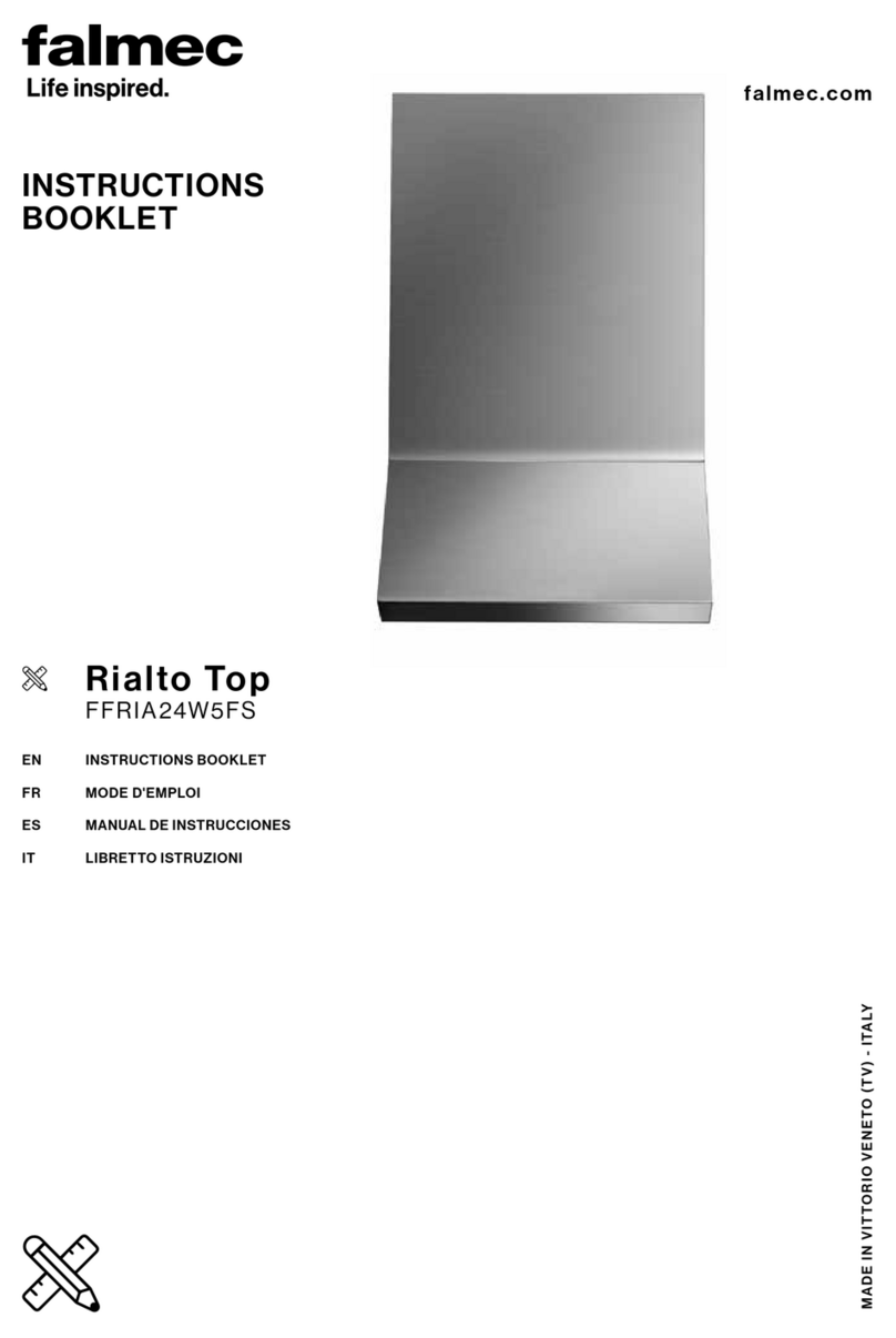 FALMEC Design Scotch Brite FIDAN28B6SS-3 Instruction booklet FALMEC Design Scotch Brite FIDAN28B6SS-3 Instruction booklet