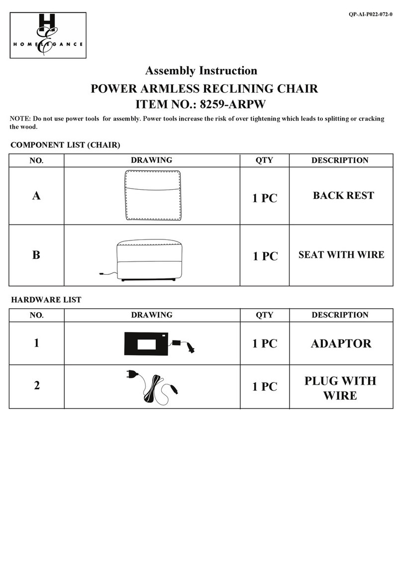 Homelegance 8259-ARPW Assembly instruction