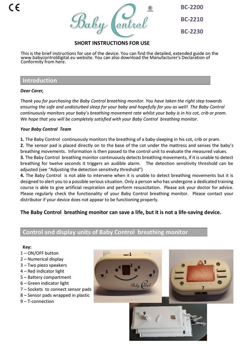 Baby Control Digital BC-2200 Short instructions for use
