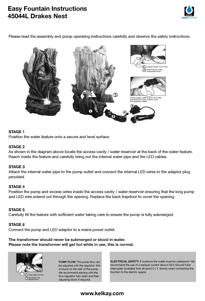 Kelkay Easy Fountain Drakes Nest 45044L instructions