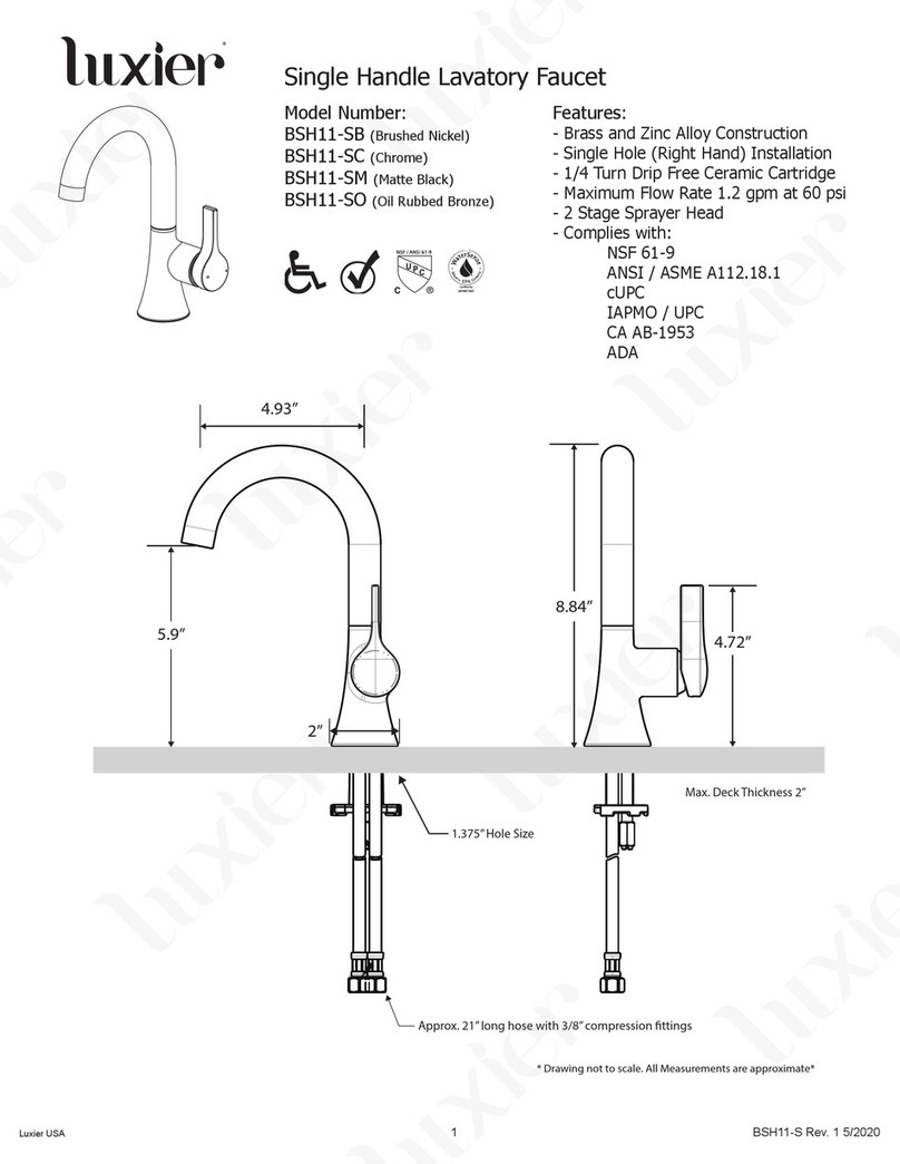 Luxier BSH11-SB instruction manual
