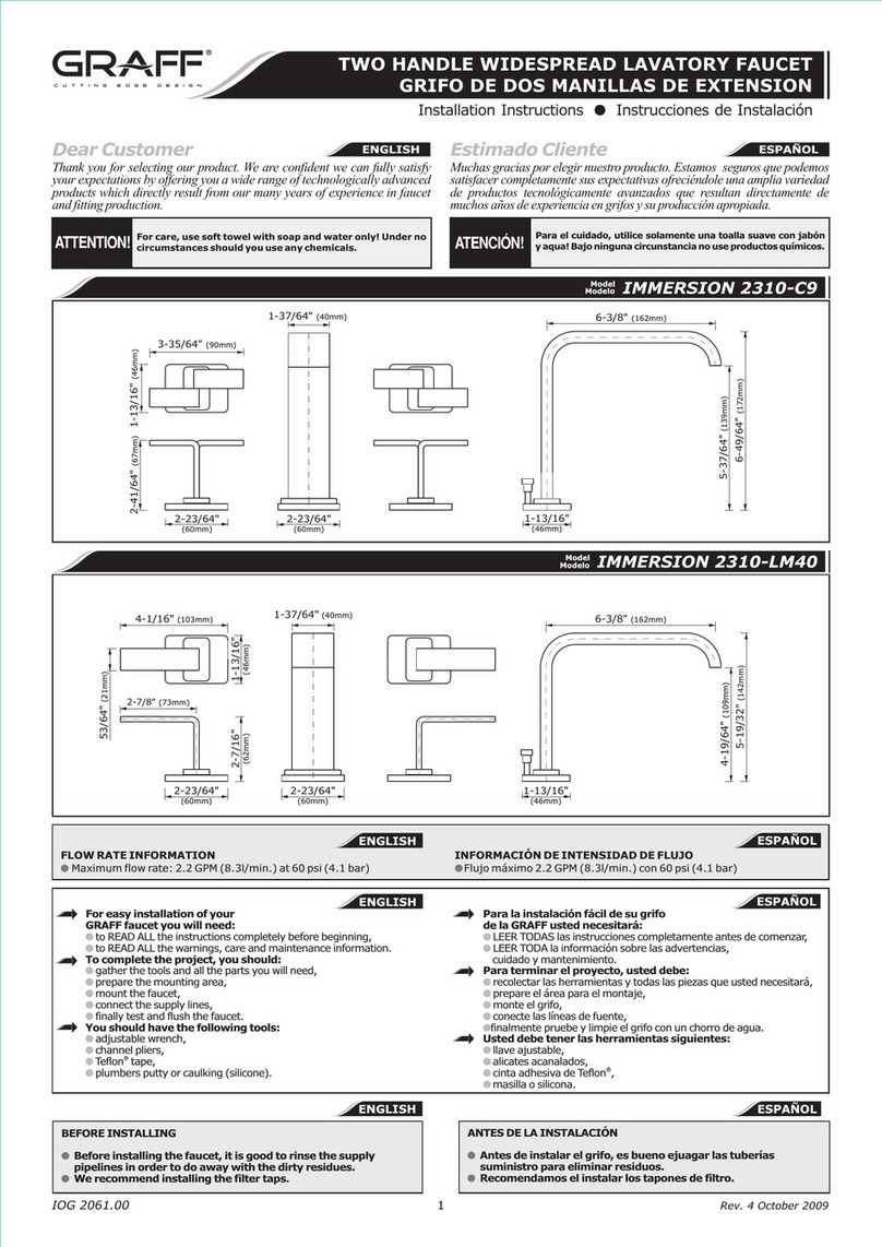 Graff IMMERSION 2310-LM40 User manual