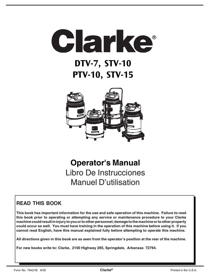 Clarke DTV-7 User manual Clarke DTV-7 User manual
