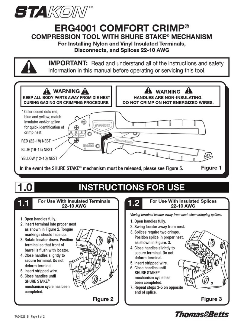 Thomas&Betts STAKON COMFORT CRIMP ERG4001 quick start guide