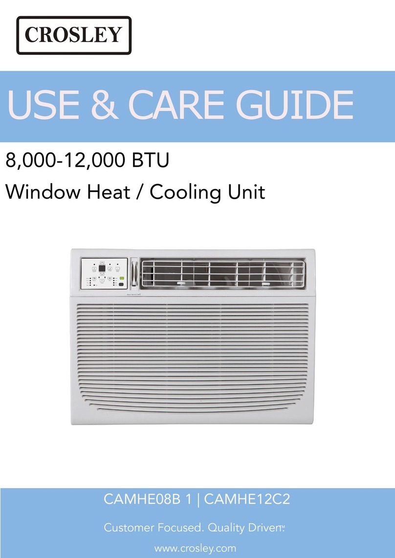 Crosley CAMHE08B 1 Use & care guide