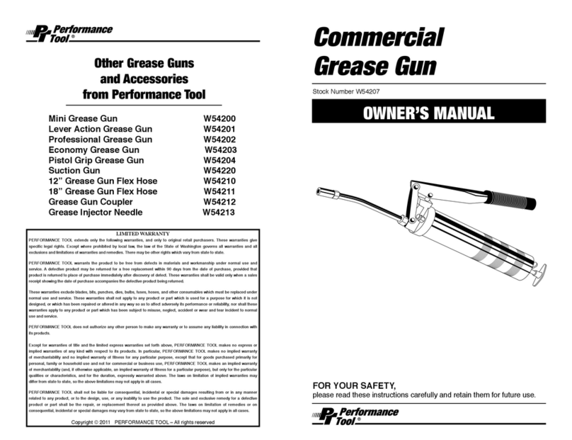 Performance Tool W54207 User manual