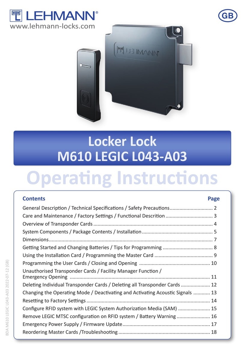 LEHMANN M610 L043-A03 User manual