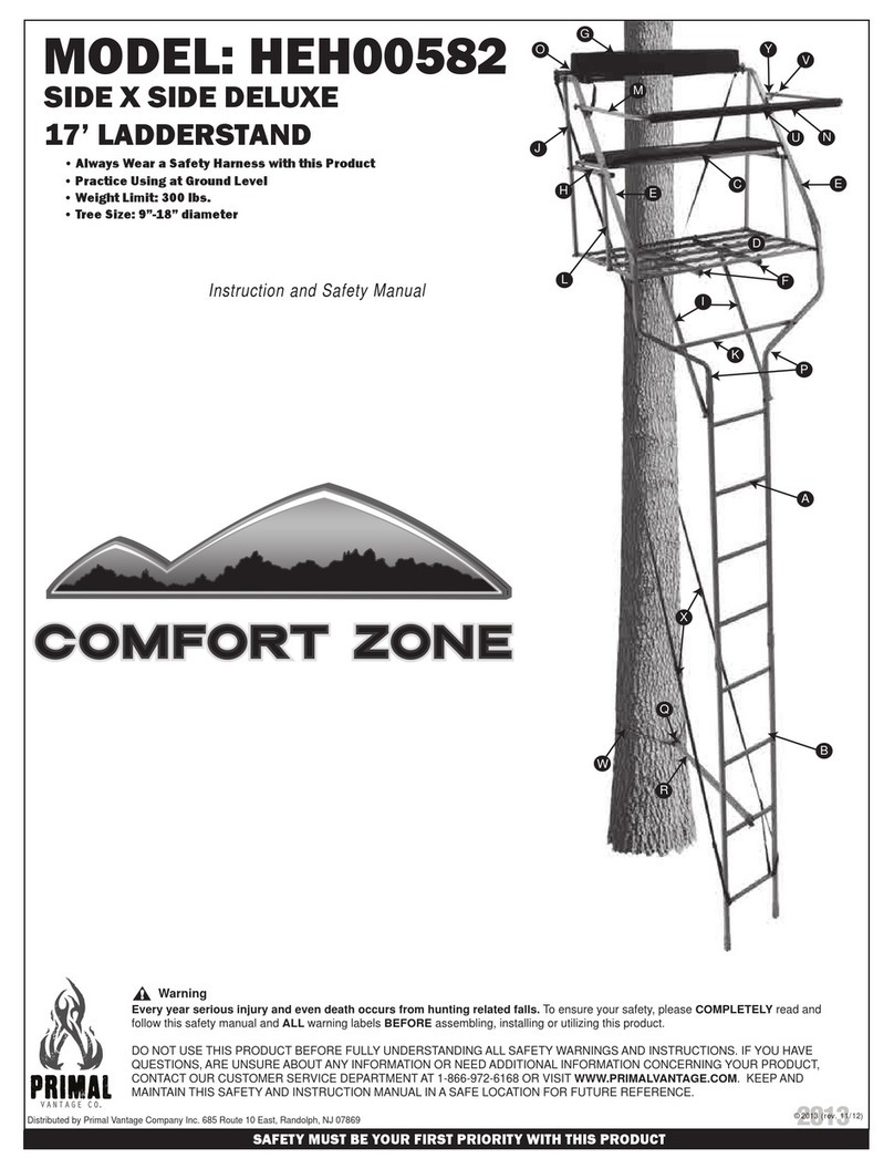 Primal Vantage COMFORT ZONE HEH00582 Instruction Manual