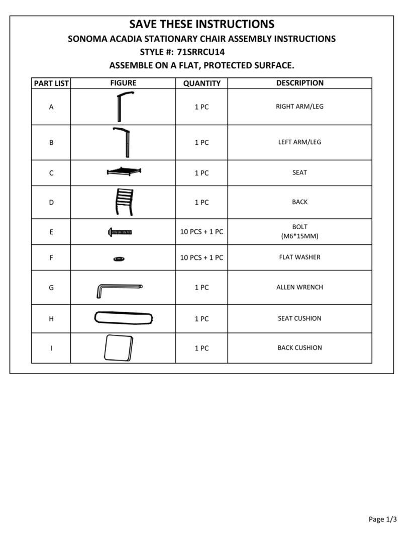 Sonoma ACADIA 71SRRCU14 User manual