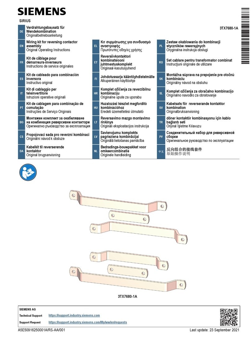 Siemens SIRIUS 3TX7680-1A User manual
