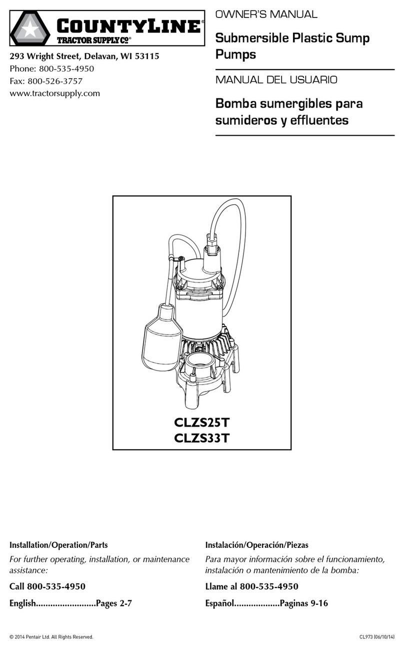 CountyLine CLZS25T owner's manual