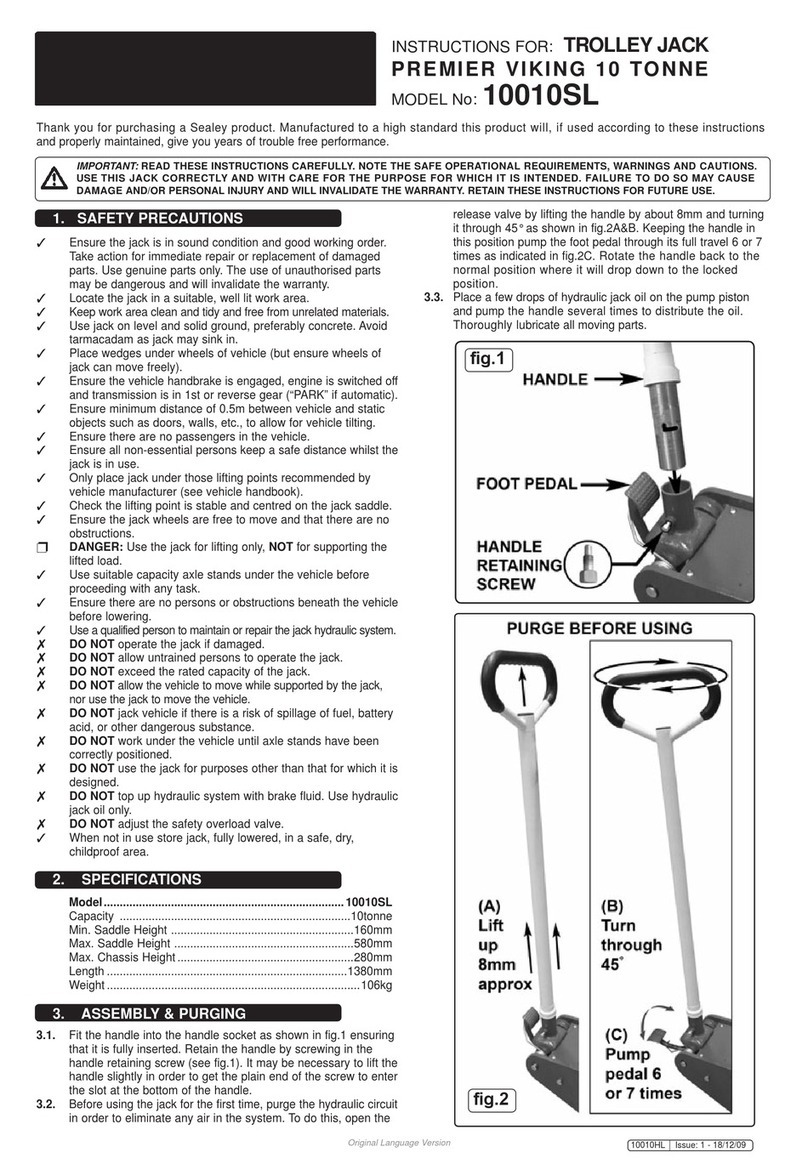 Sealey 10010SL User manual
