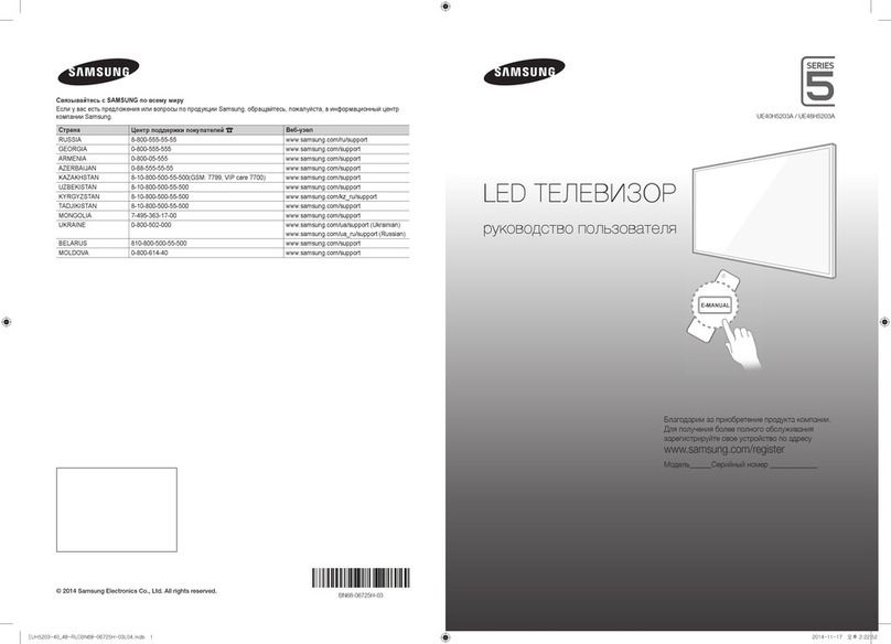 Samsung UE40H5203A user manual