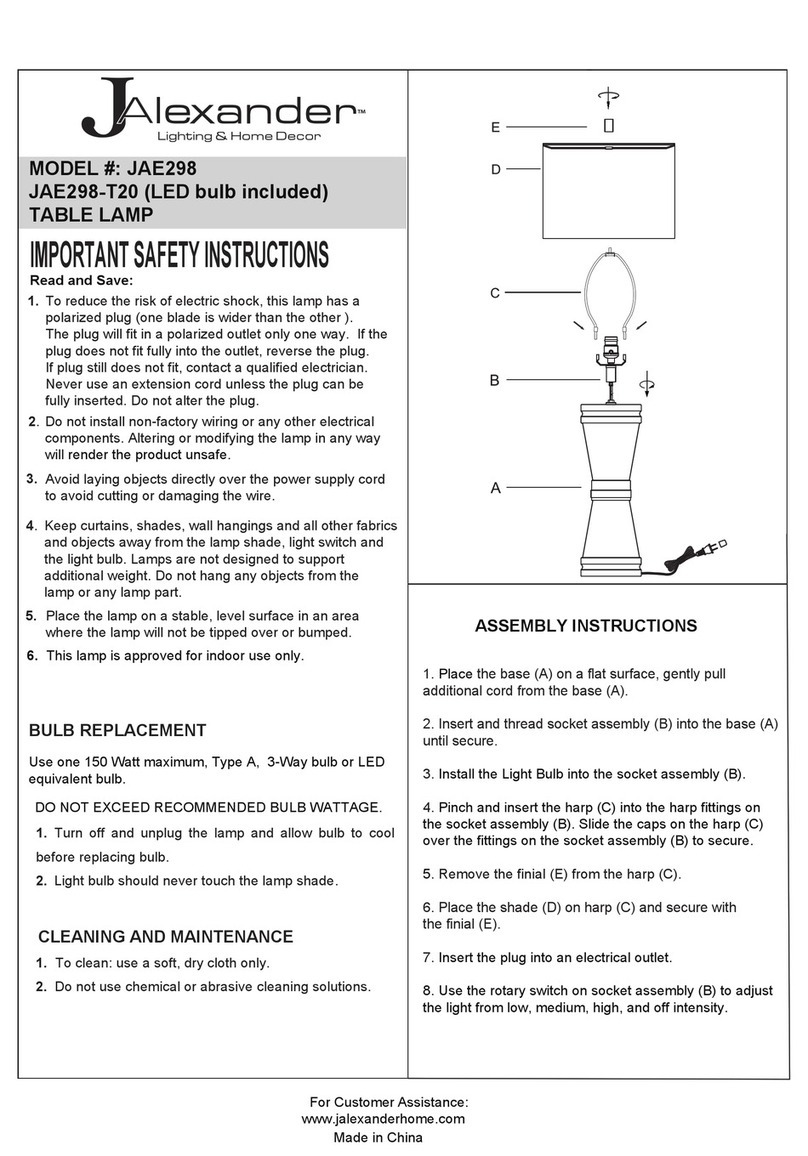 JALEXANDER JAE298 User manual
