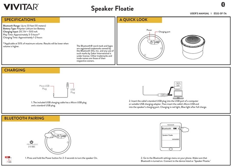 Vivitar ES32-SF-TA User manual