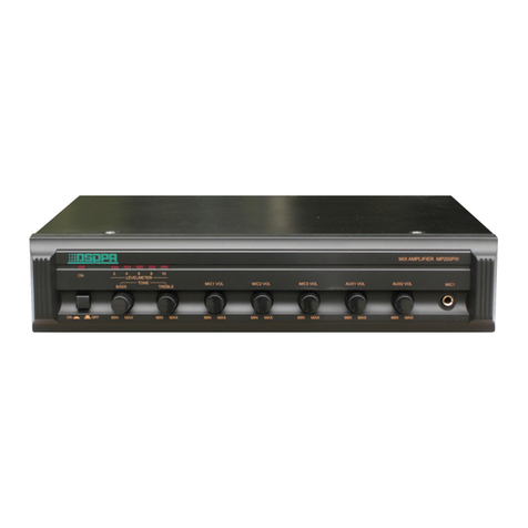 DSPPA MP300PIII User manual DSPPA MP300PIII User manual