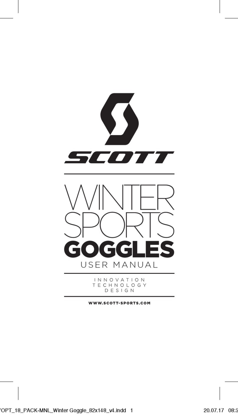 Scott WINTER SPORTS GOGGLES User manual