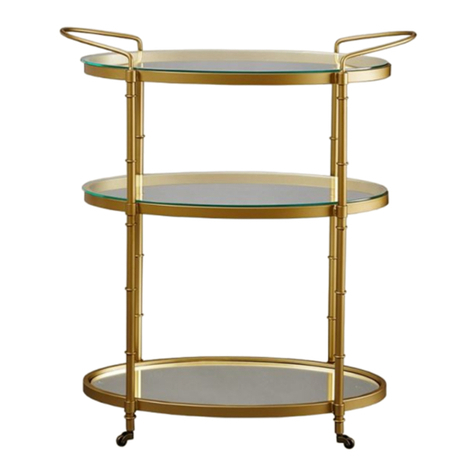 Madison Park Signature Lauren Bar Cart Assembly instructions