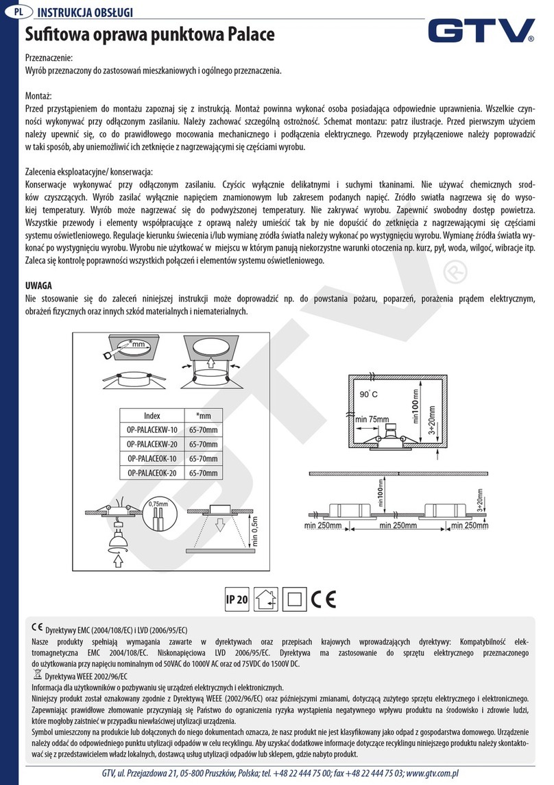 GTV OP-PALACEKW-10 user manual