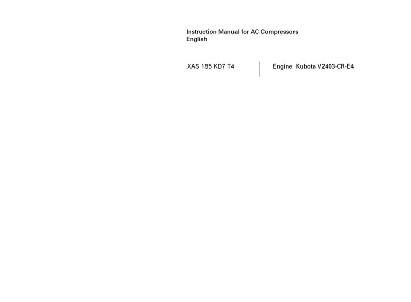 Atlas Copco XAS 185 KD7 T4 instruction manual