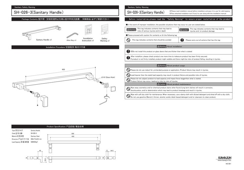 KAWAJUN SH-026-3 User manual KAWAJUN SH-026-3 User manual