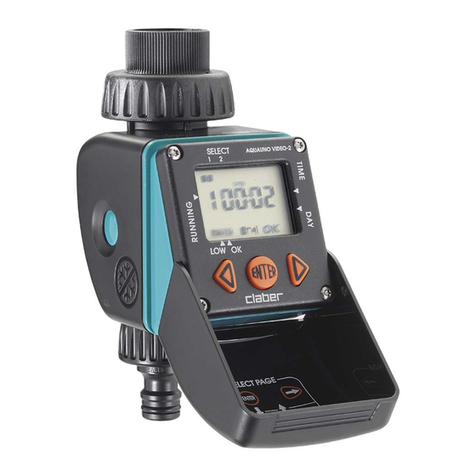 claber AQUAUNO VIDEO 8428 User manual
