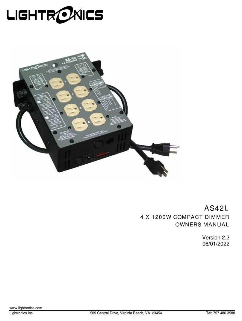Lightronics AS42L owner's manual