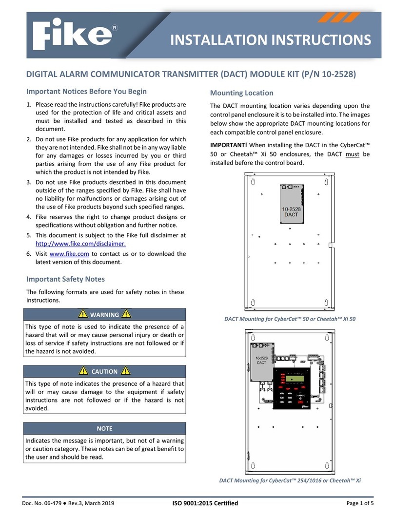 Fike 10-2528 User manual