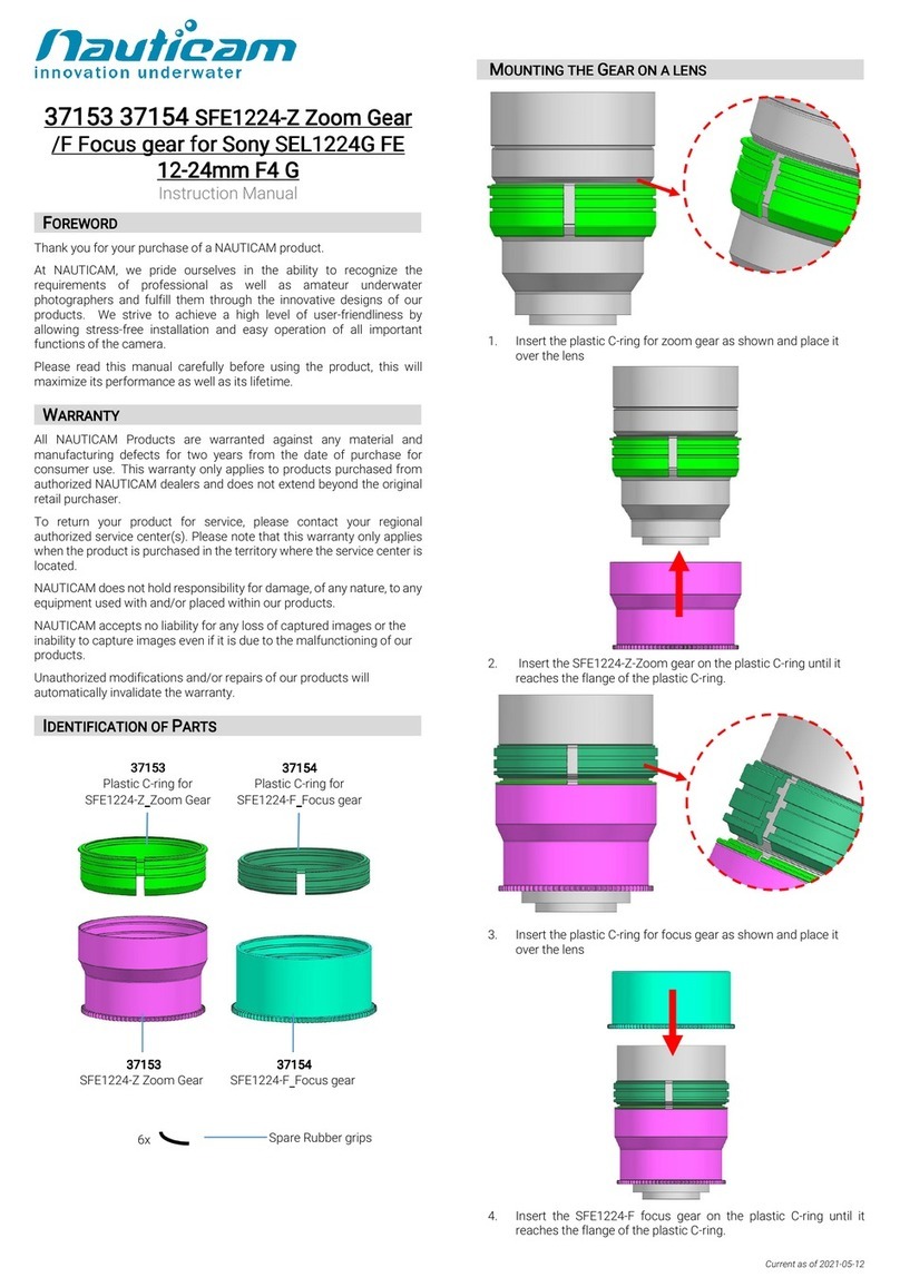 Nauticam SFE1224-F instruction manual