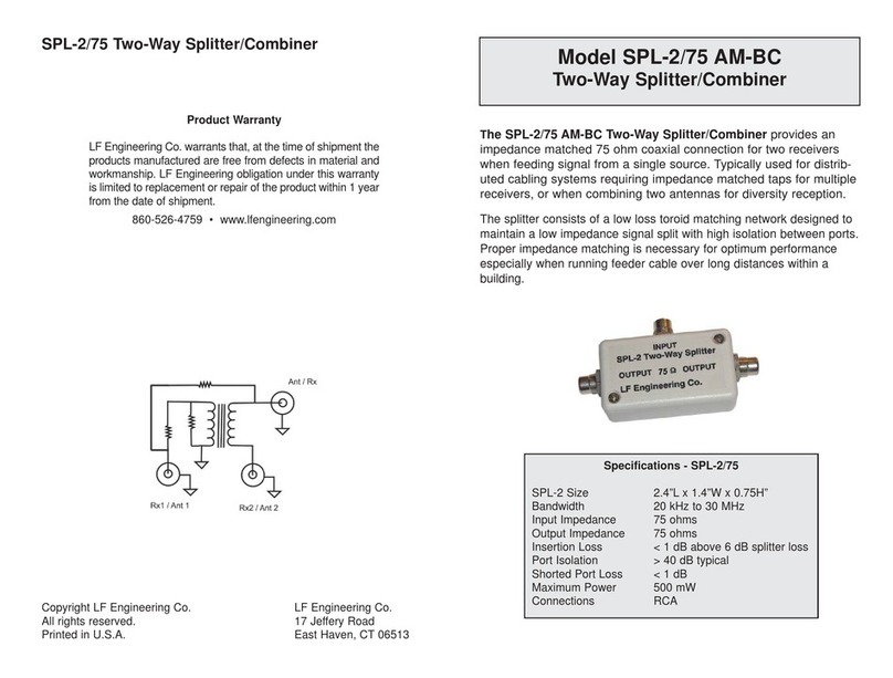 LF Engineering SPL-2/75 AM-BC quick start guide