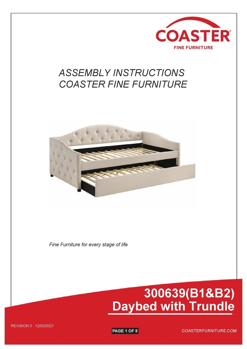 Coaster Sadie 300639 Assembly instructions