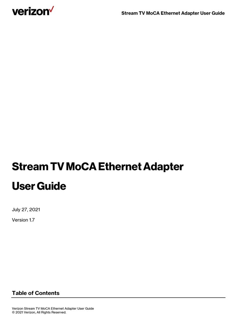 Verizon Stream TV MoCA User manual