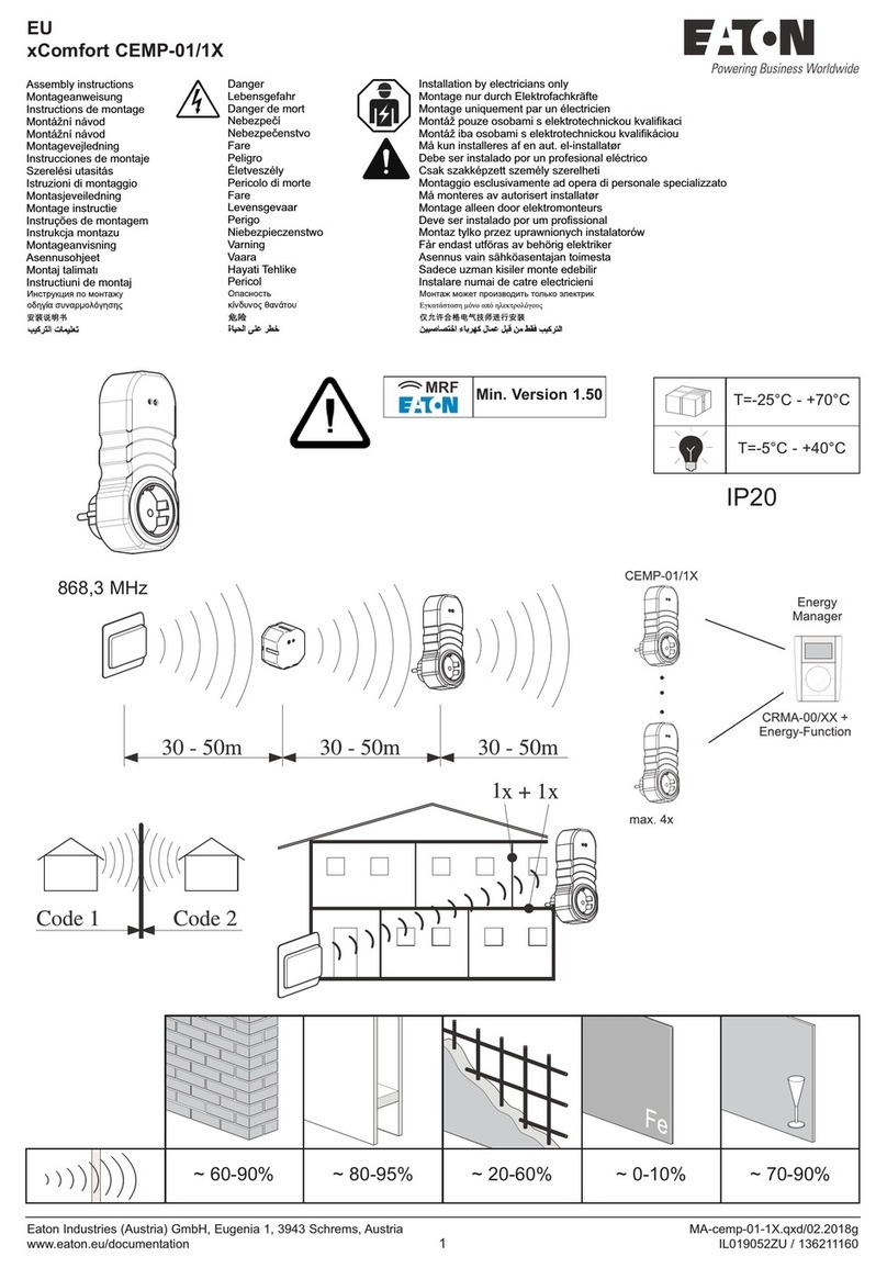 Eaton xComfort CEMP Series User manual