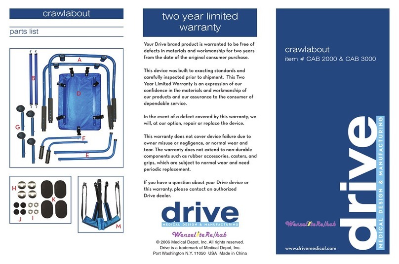 Medical Depot Drive crawlabout CAB 2000 quick start guide