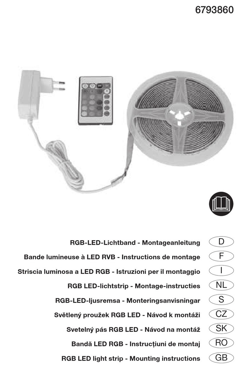 Hornbach BY-FS-RGB-5050-30-5M Mounting instructions