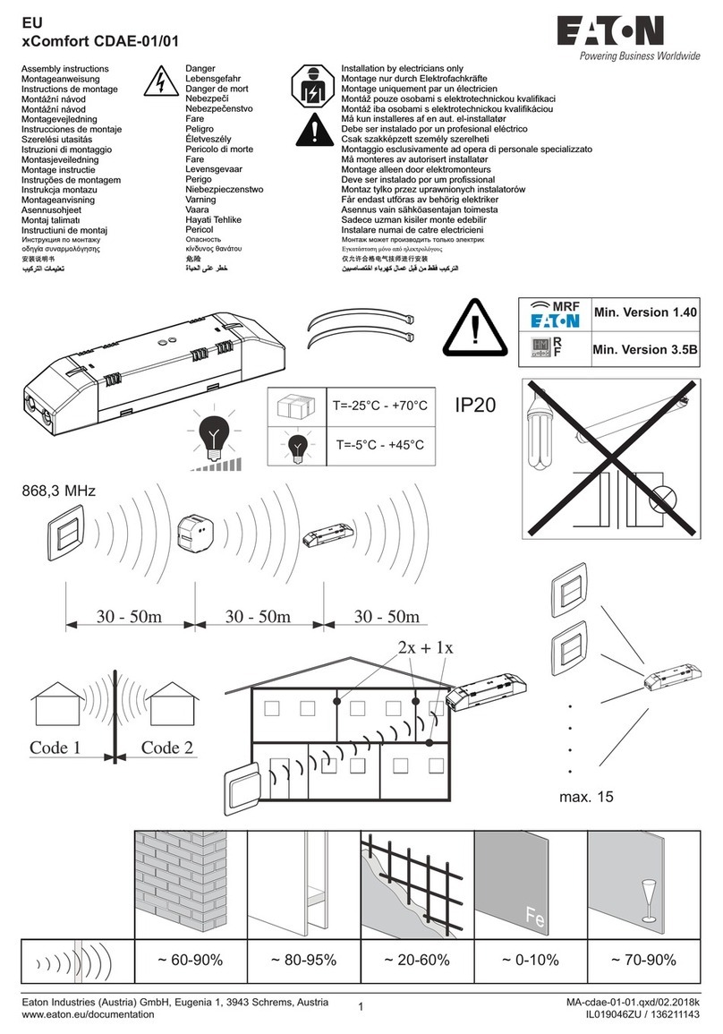 Eaton xComfort CDAE-01/01 User manual Eaton xComfort CDAE-01/01 User manual