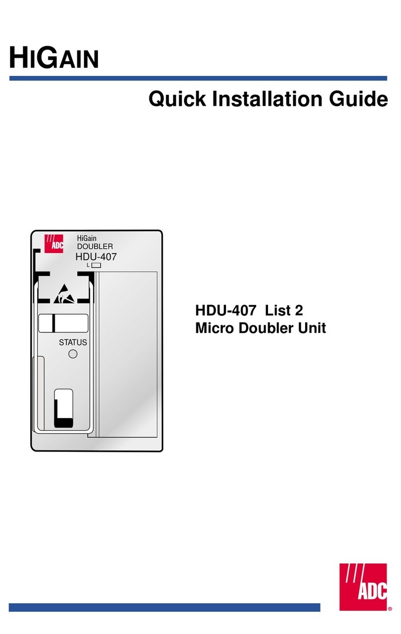 ADC HiGain HDU-407 User manual