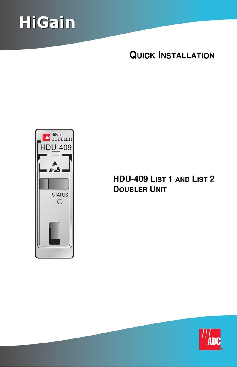 ADC HiGain HDU-409 Original operating instructions